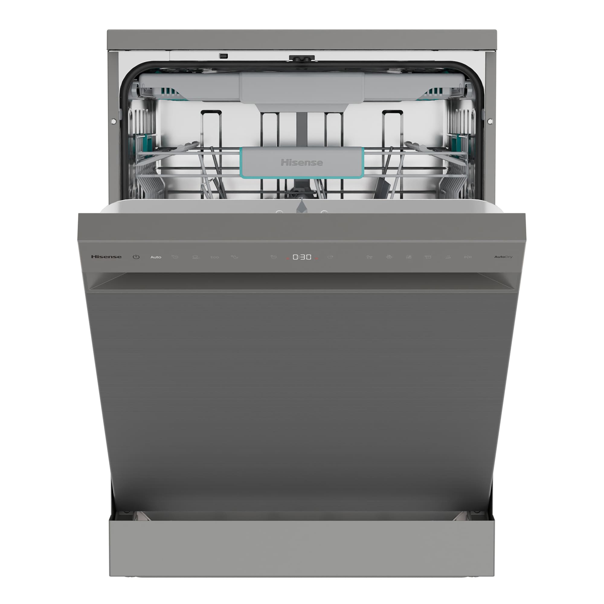 Hisense - HS663A90XUK – Lavavajillas 60Cm De Libre Instalación, Clase A, Capacidad 16 Serv., Color Inox