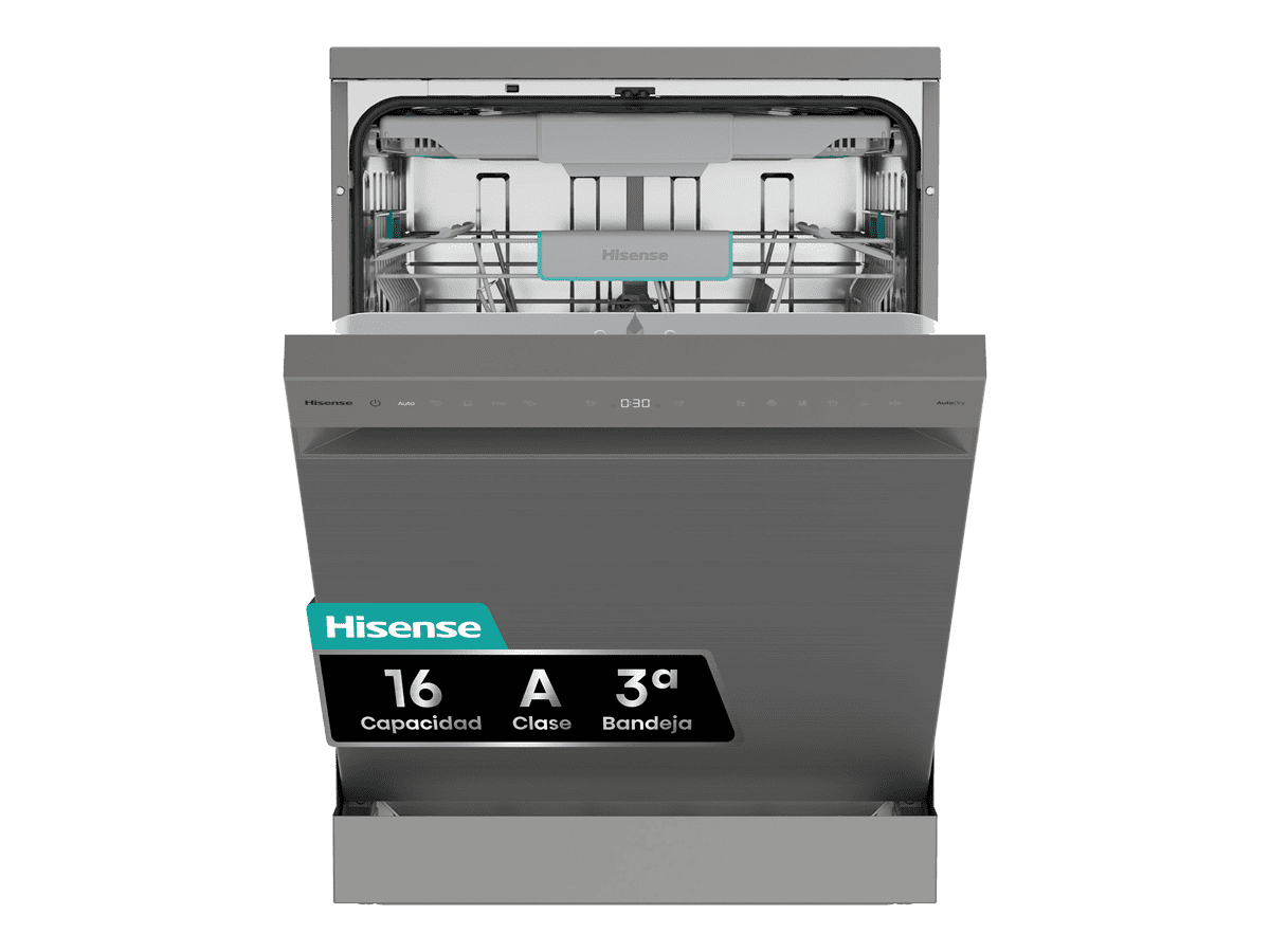 HS663A90XUK - Lavavajillas 60Cm De Libre Instalación, Clase A, Capacidad 16 Serv., Color Inox
