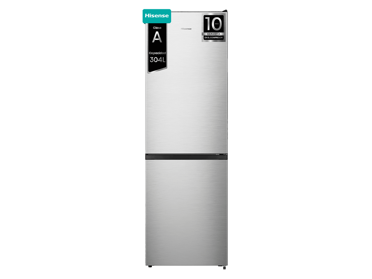 RB3N300NECA - Combi 2 Puertas De Libre Instalación, Clase A, Capacidad 304L, Color Inox