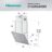 Decorativas de Pared CH6IN6BXBG – Campana Extractora Decorativa 60Cm, Clase B, Capacidad 650m³/h, Color Negro