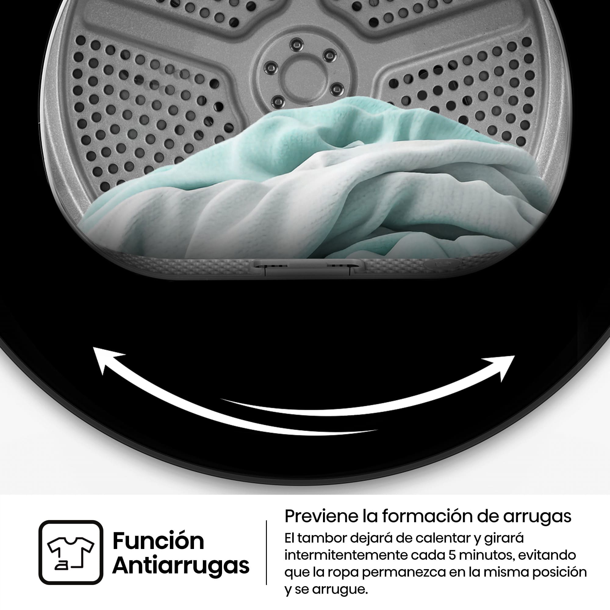 Hisense - DH1I800UWDE – Secadora De Libre Instalación, Clase D, Capacidad 8 Kg, Color Blanco