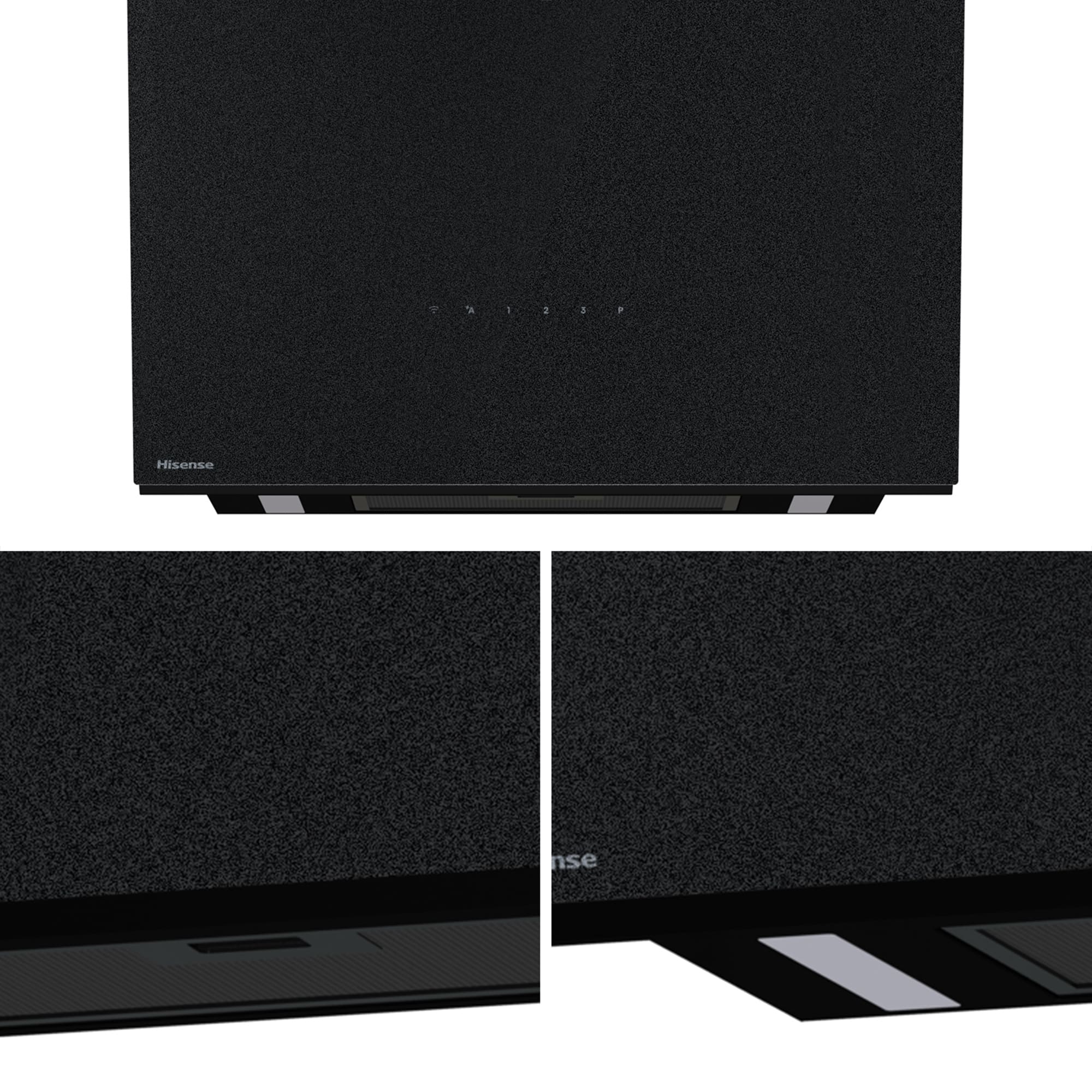 Hisense - CH6IN6226MB – Campana Decorativa 60Cm, Clase A+, Capacidad 485M³/H, Color Negro Mate