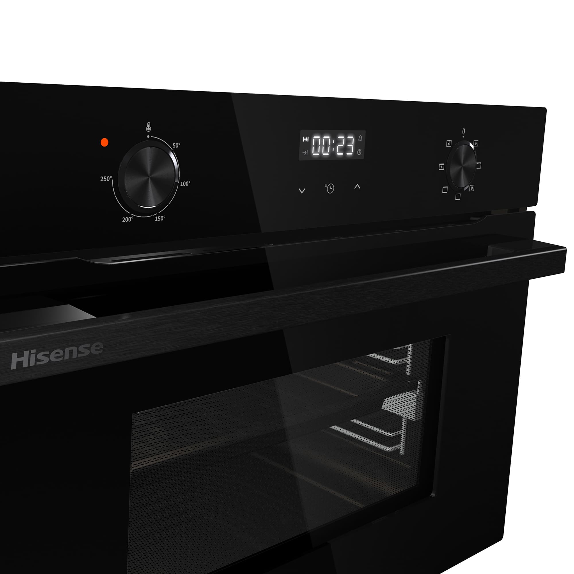 Hisense - BI44221ABG – Horno Compacto, Clase A, Capacidad 49L, Color Cristal Negro