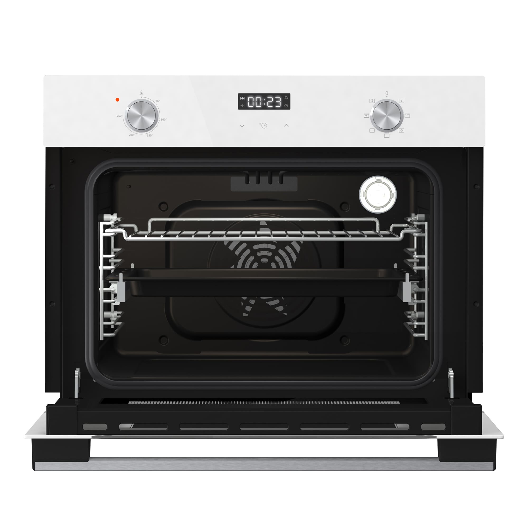 Hisense - BI44221AWG – Horno Compacto, Clase A, Capacidad 49L, Color Cristal Blanco