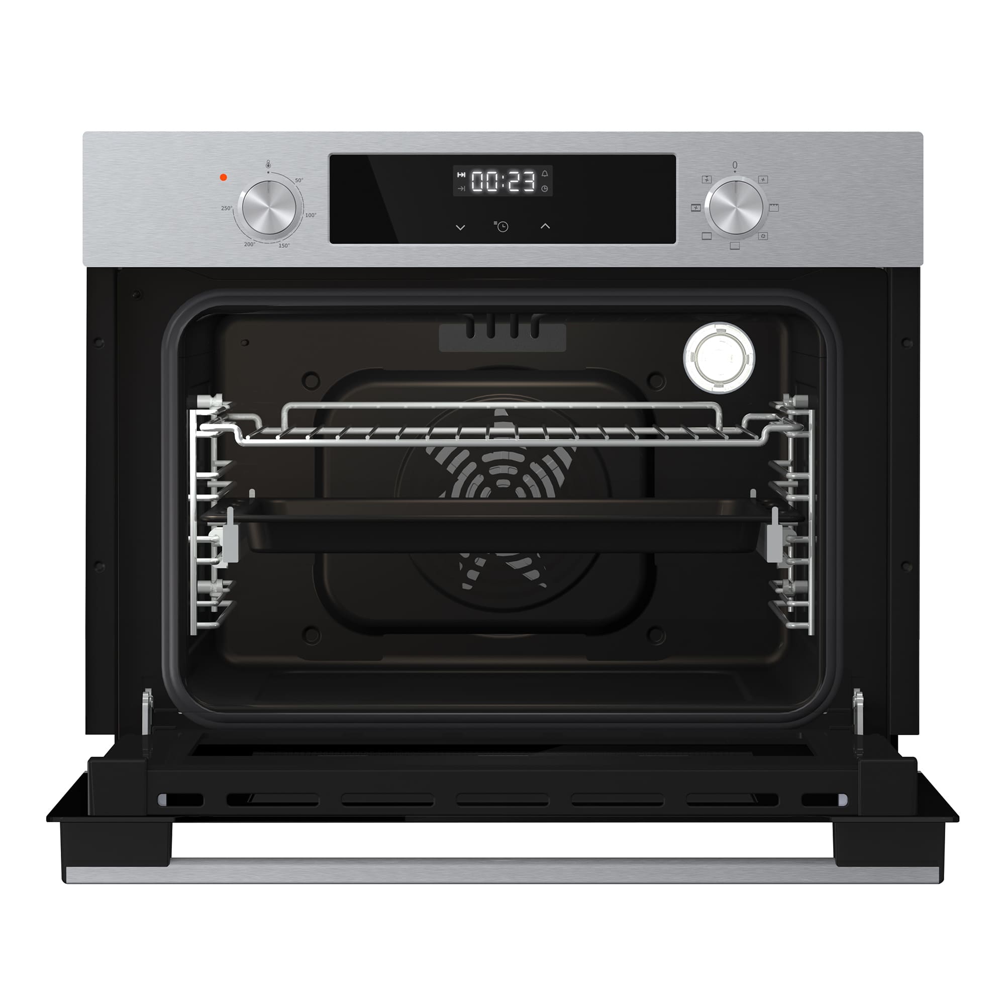 Hisense - BI44221AX – Horno Compacto, Clase A, Capacidad 49L, Color Inox