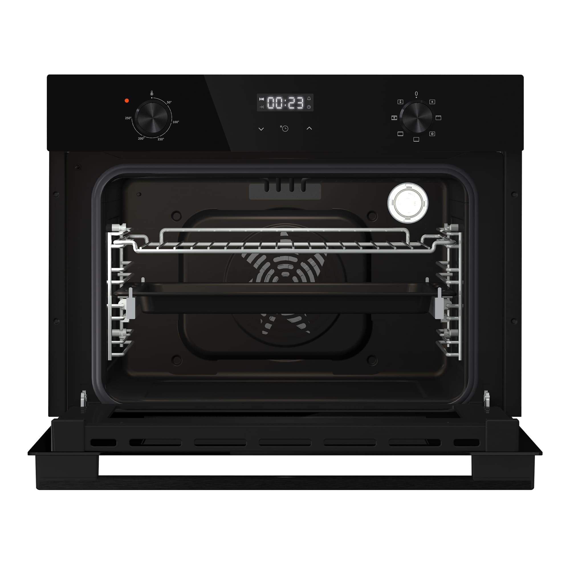 Hisense - BI44221ABG – Horno Compacto, Clase A, Capacidad 49L, Color Cristal Negro