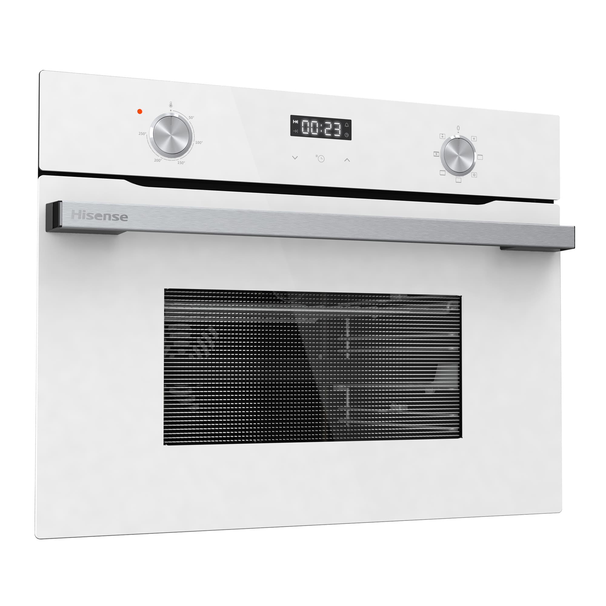 Hisense - BI44221AWG – Horno Compacto, Clase A, Capacidad 49L, Color Cristal Blanco