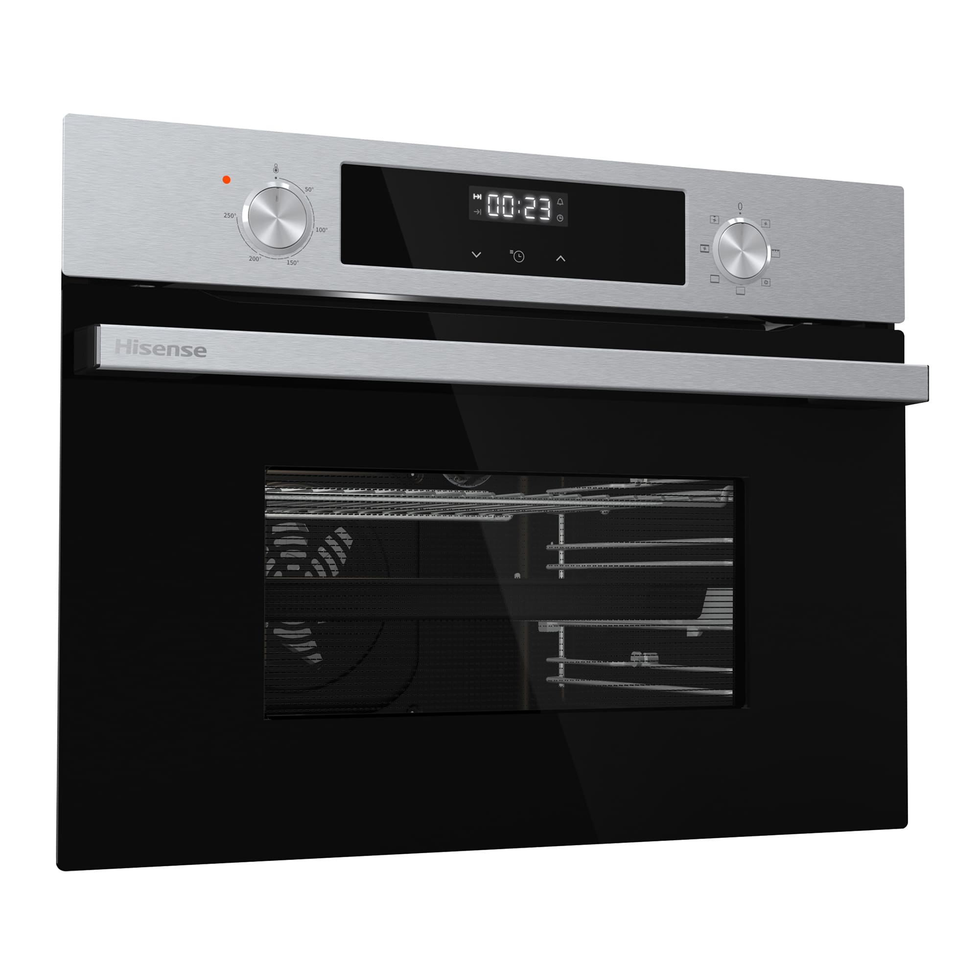 Hisense - BI44221AX – Horno Compacto, Clase A, Capacidad 49L, Color Inox