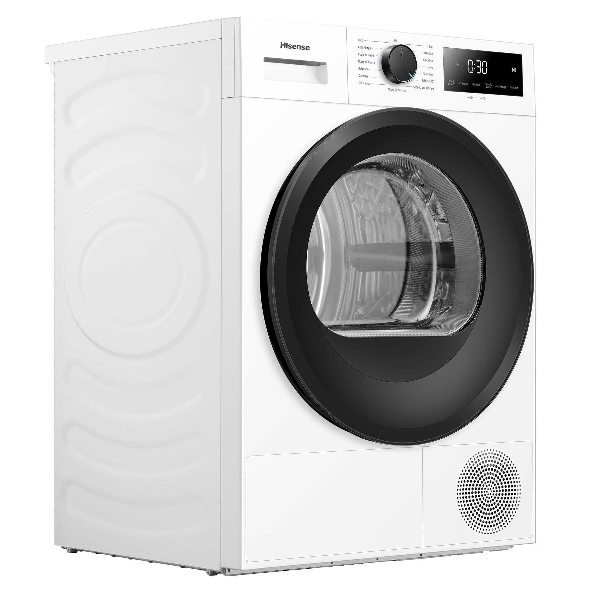 Hisense - DH1I800UWDE – Secadora De Libre Instalación, Clase D, Capacidad 8 Kg, Color Blanco