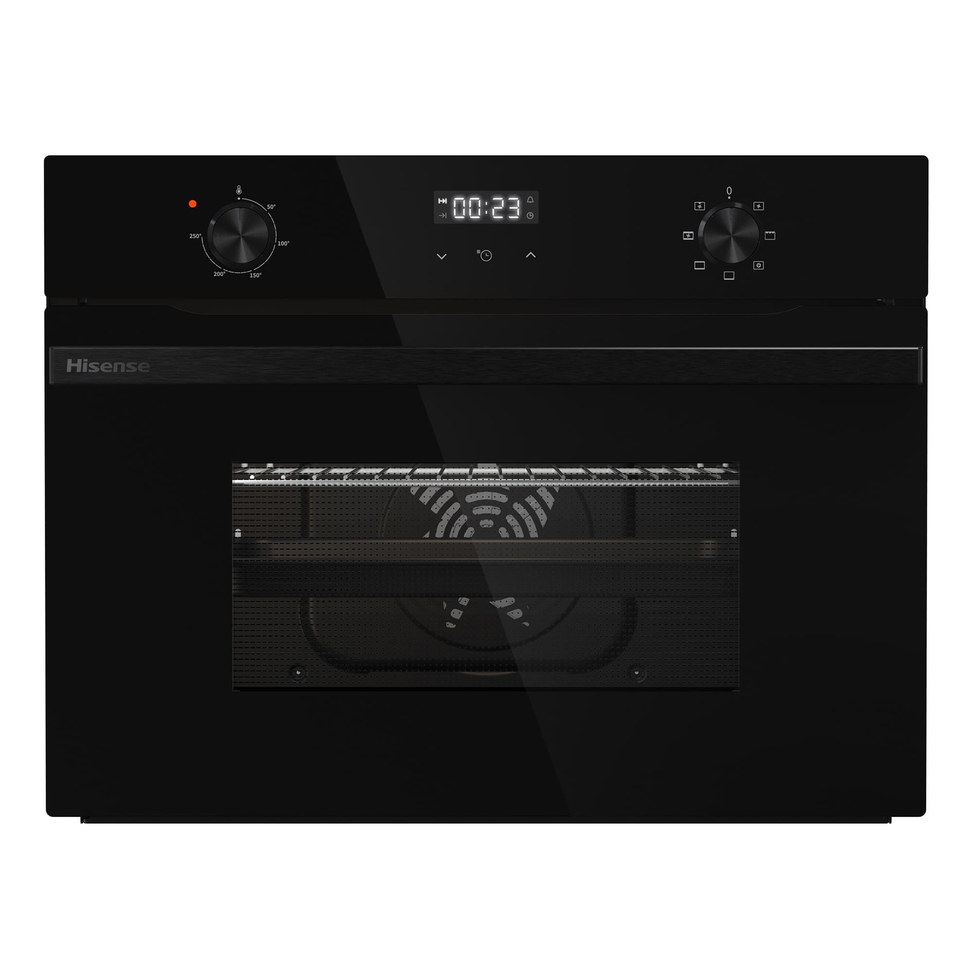 Hisense - BI44221ABG – Horno Compacto, Clase A, Capacidad 49L, Color Cristal Negro