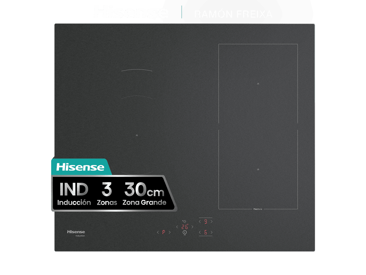 HI6321MSC - Placa Inducción Hisense, 4 Zonas, Potencia 7360W, Color Negro Mate