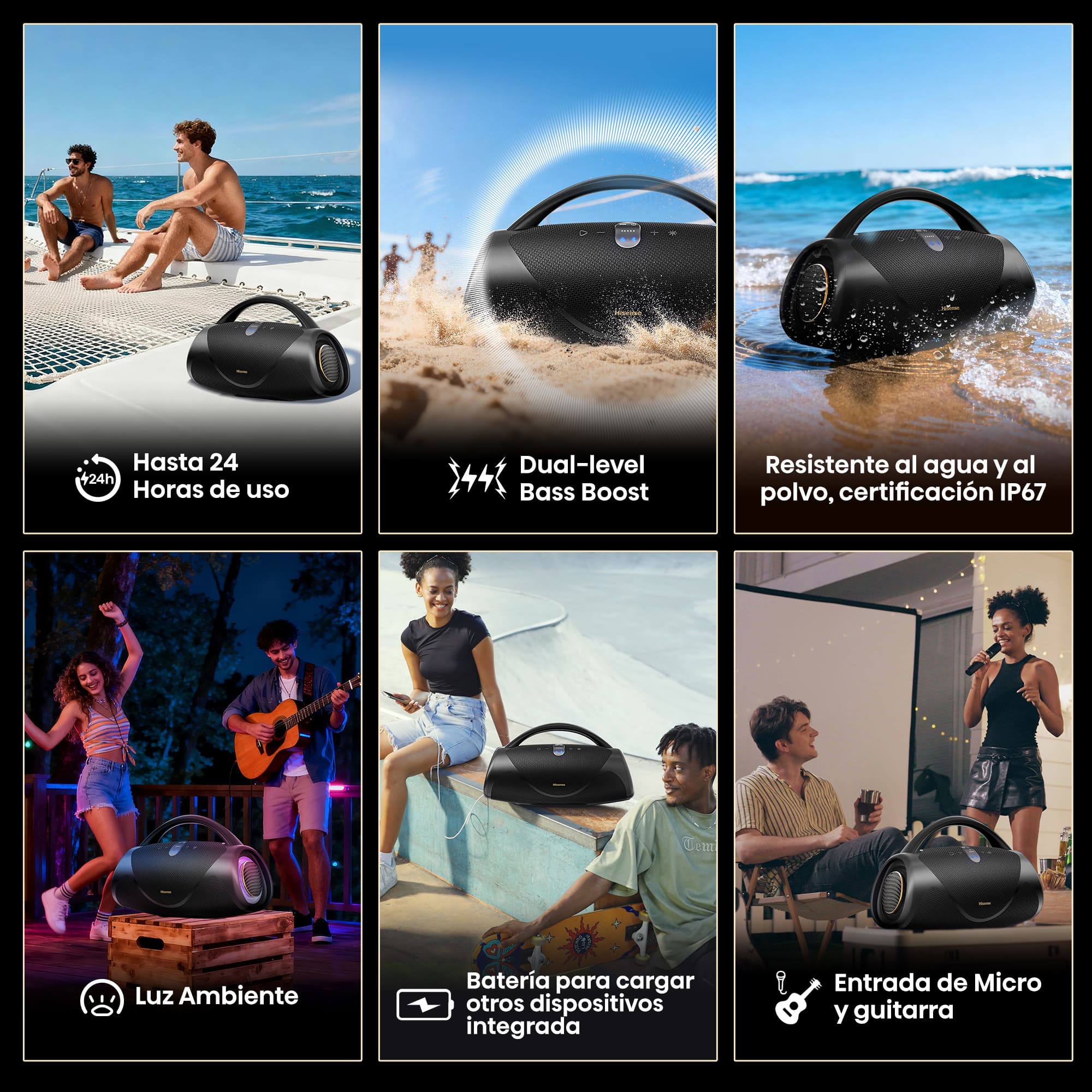 Hisense - Altavoz Hisense VoyageBoom