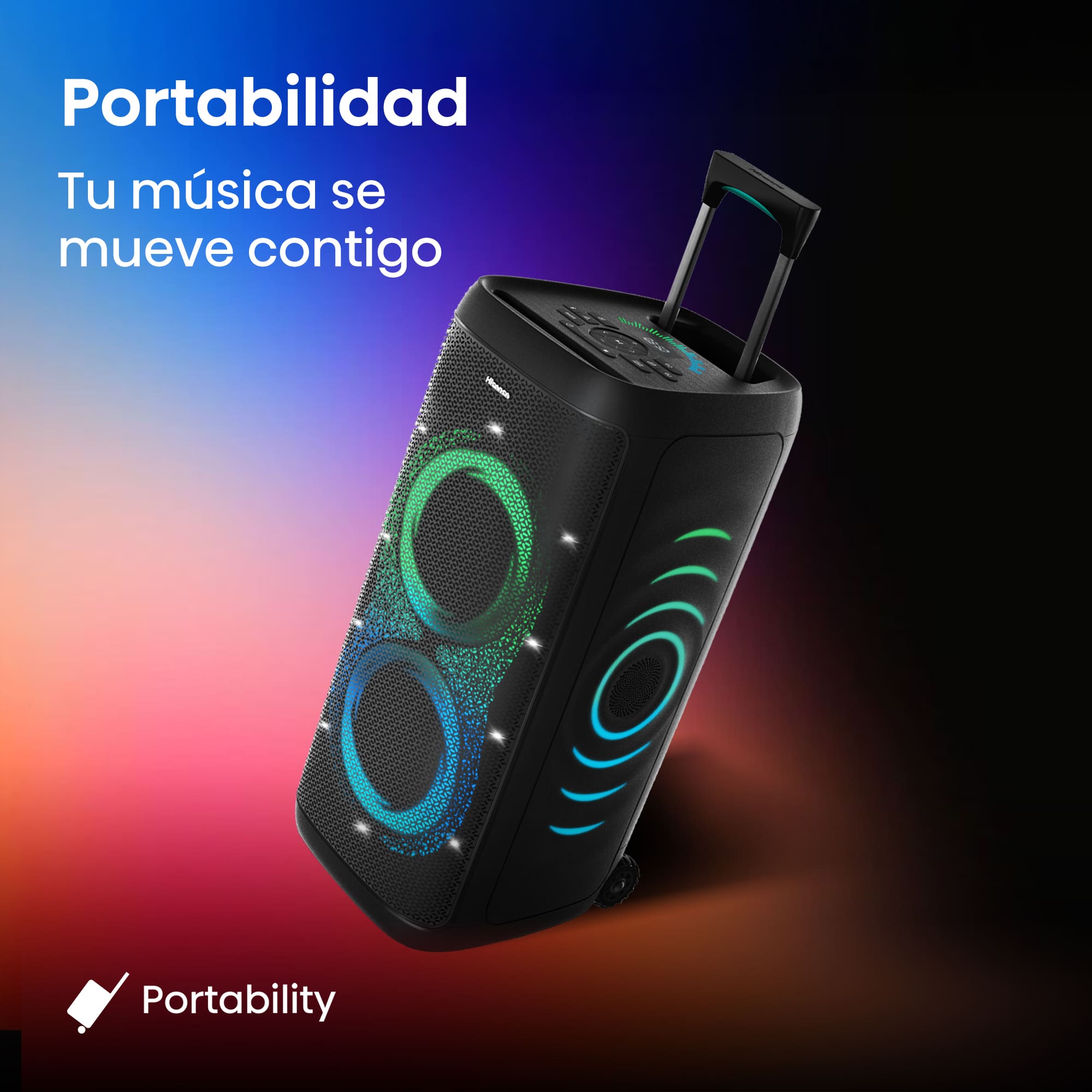 Hisense - Altavoz Pórtatil Hisense Party Thunder