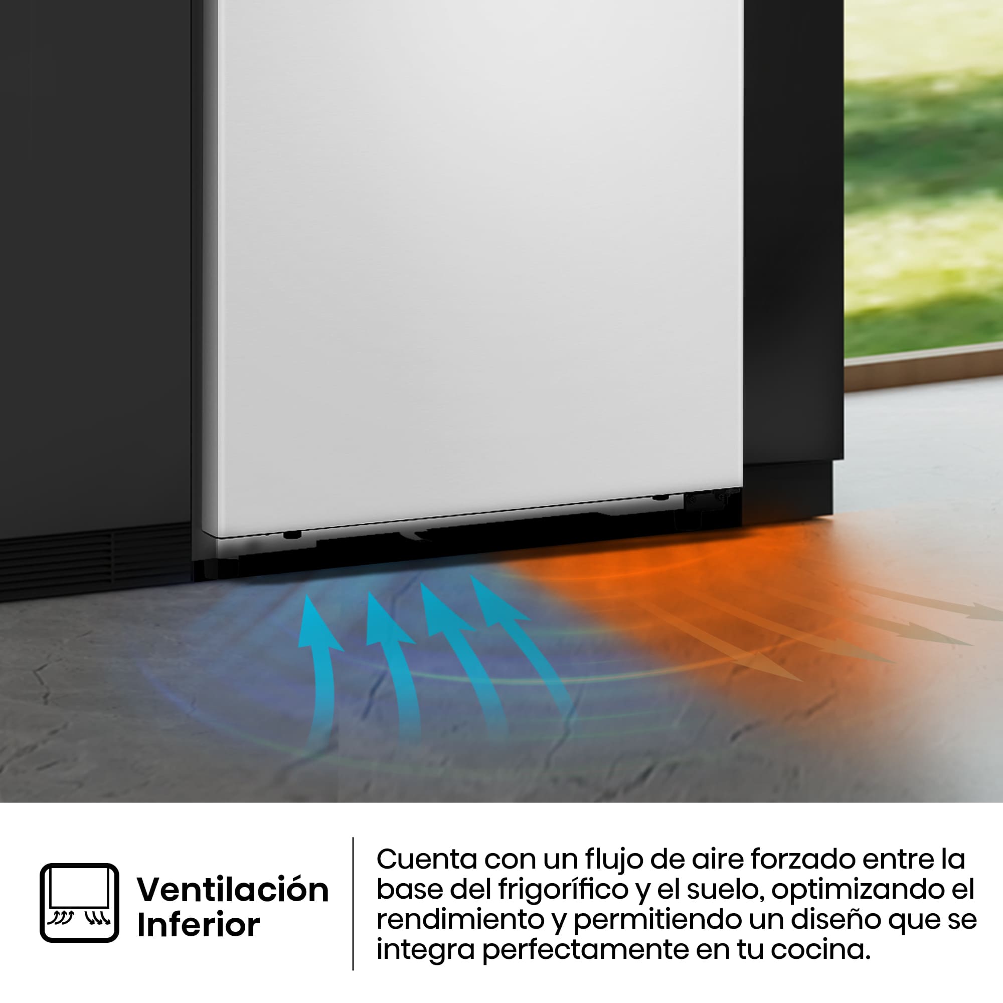 Hisense - RB330K3EWD – Frigorífico Combi 2 Puertas De Kitchenfit, Clase D, Capacidad 330L, Color Blanco