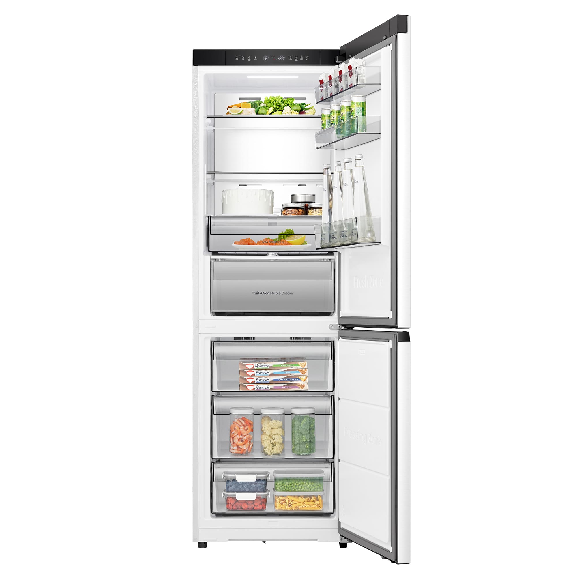 Hisense - RB330K3EWD – Frigorífico Combi 2 Puertas De Kitchenfit, Clase D, Capacidad 330L, Color Blanco