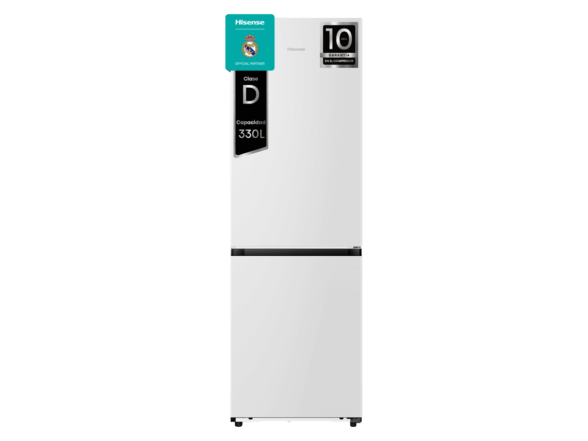 RB330K3EWD - Frigorífico Combi 2 Puertas De Kitchenfit, Clase D, Capacidad 330L, Color Blanco