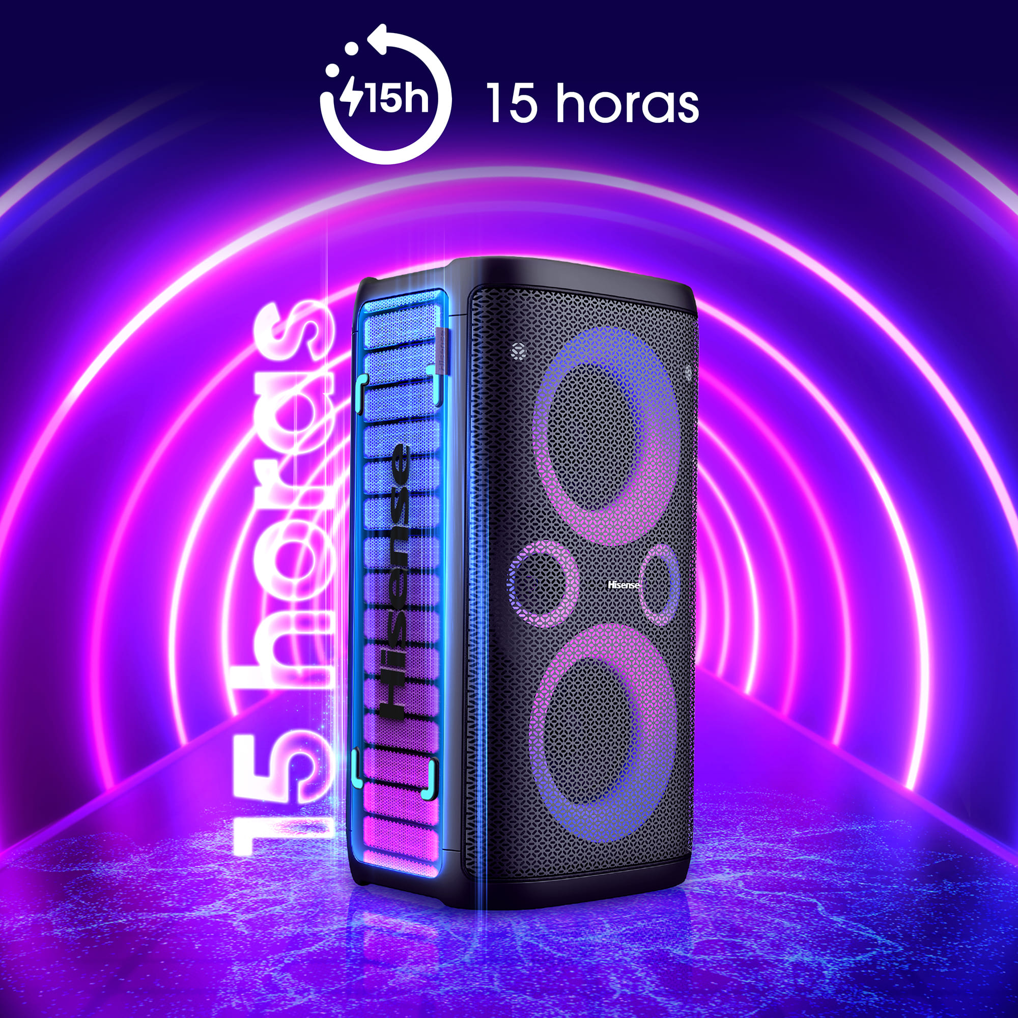 Hisense - Altavoz Portátil Hisense Party Storm