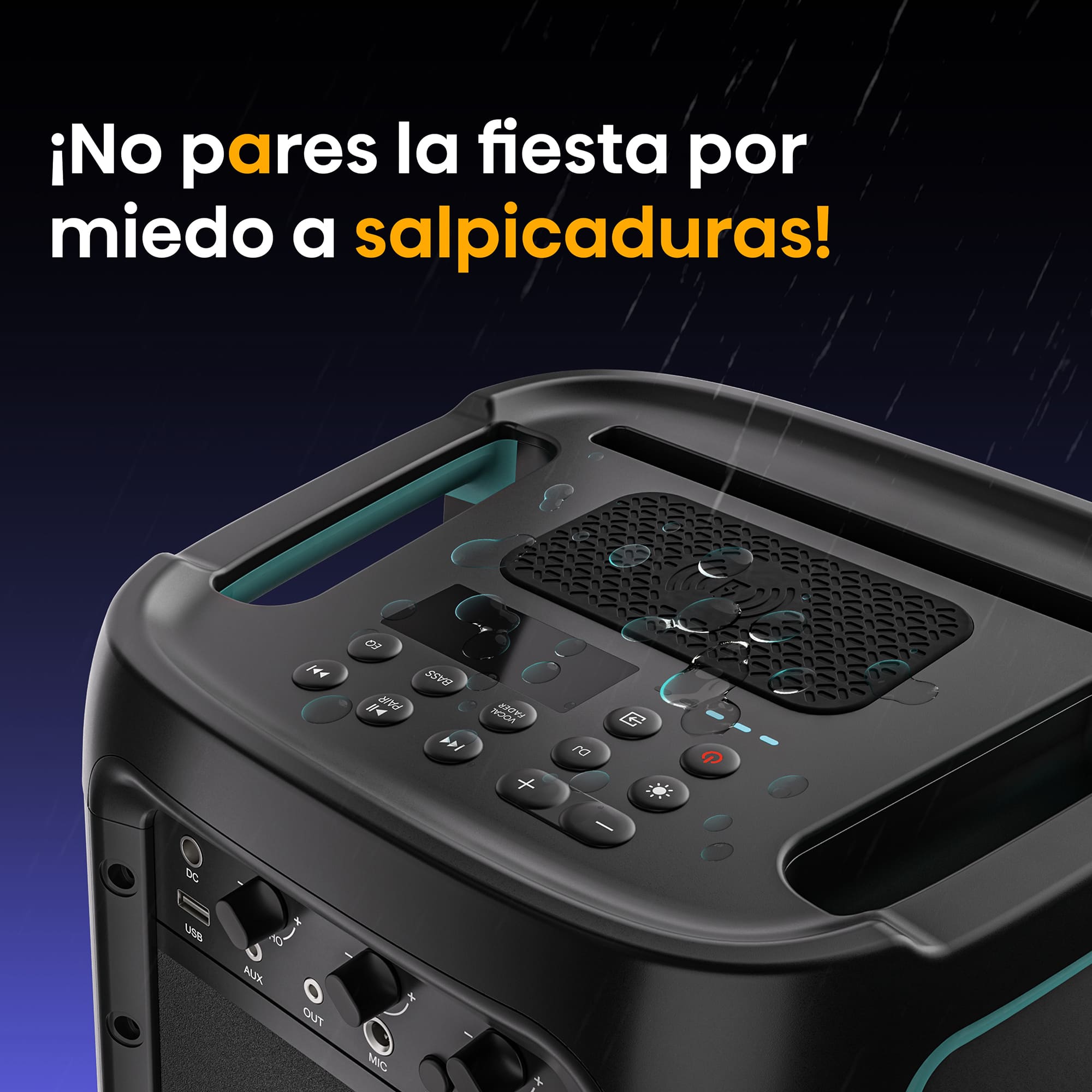 Hisense - Altavoz Portátil Hisense Party Storm