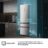 KitchenFit RM360K3ASC1 – Frigorífico Combi 3 Puertas De Kitchenfit, Clase C , Capacidad 365L, Color Inox